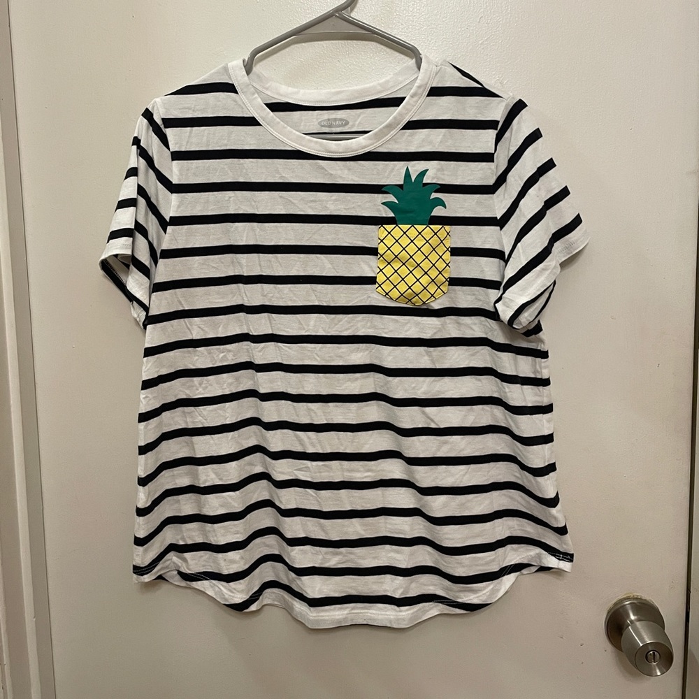 Old Navy Pineapple Pocket Tee